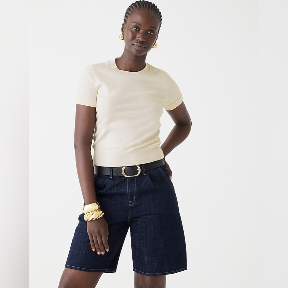 NWT J. Crew Shrunken TENCEL™ lyocell-blend T-shirt